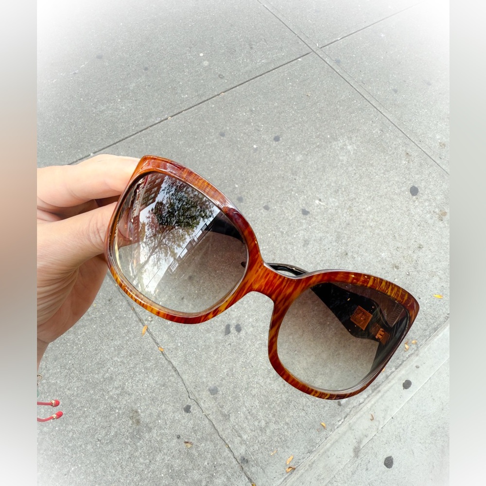 Brown Tortoise Shell Sunglasses - image 1
